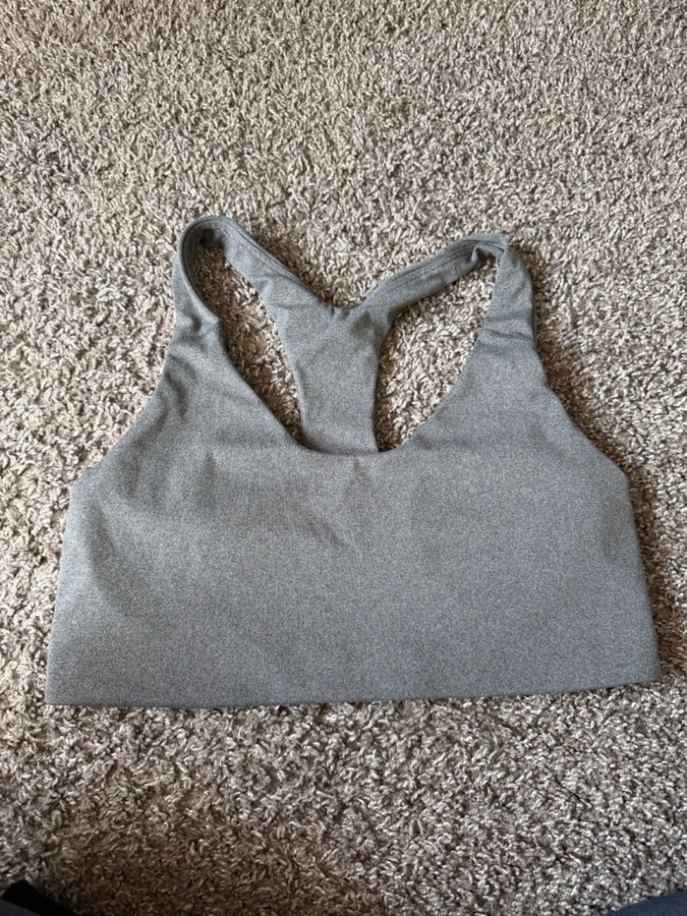 old navy Gray Racerback Sports Bra size large - Picture 2 of 7
